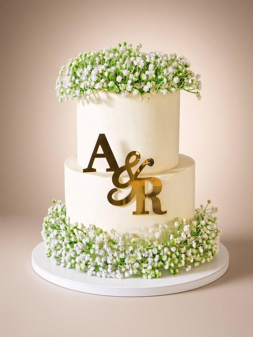 Floral wedding cake Brossard